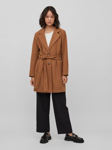 Vila Petite Winter Coat 'METIL' in Brown