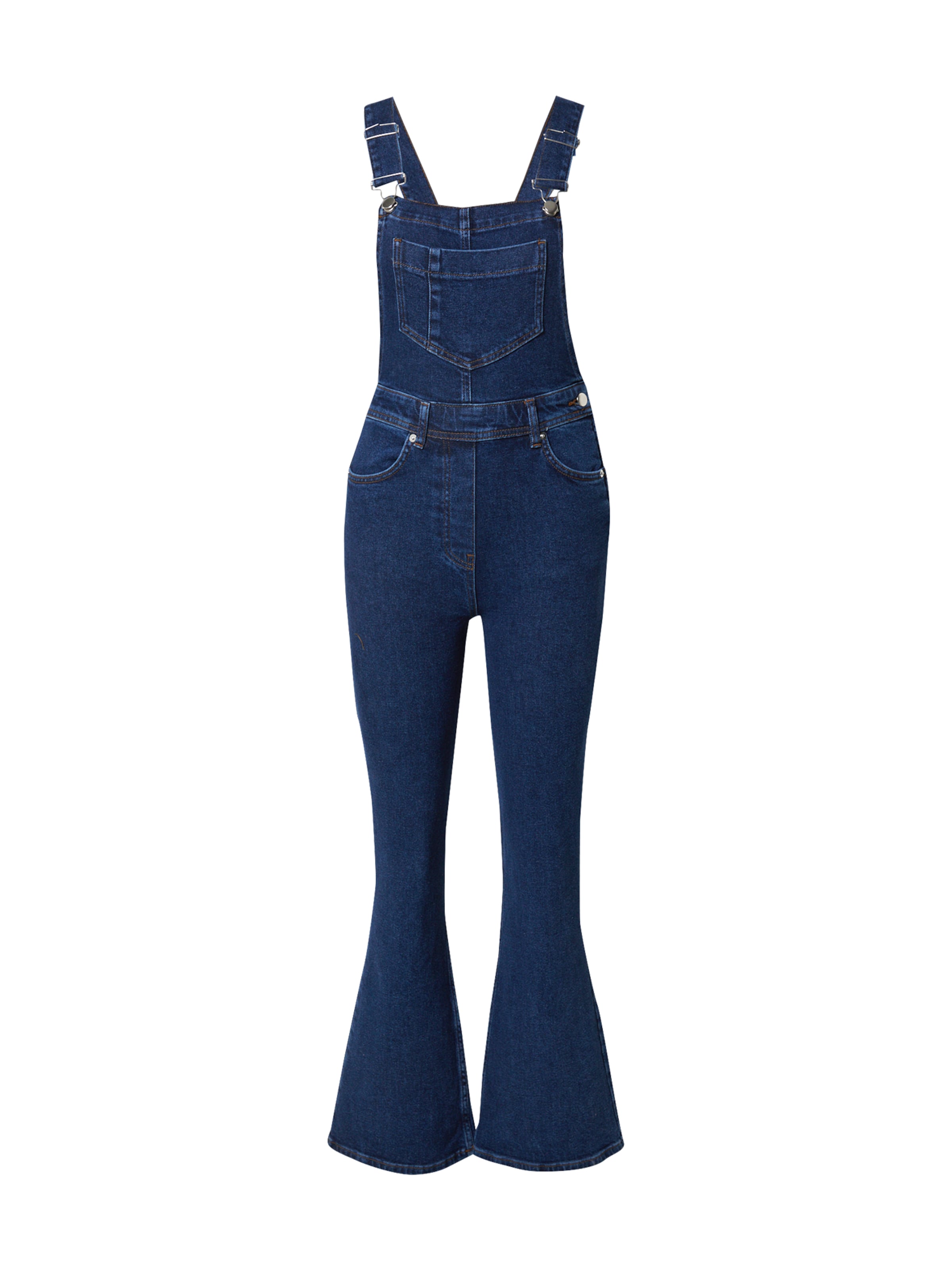 Taglie comode 1UOCH Warehouse Jeans con pettorina in Blu Scuro 