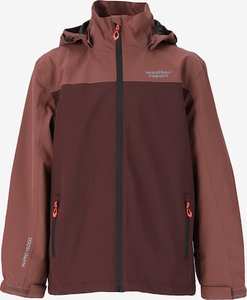 Weather Report Outdoor jacket 'Borise Jr.' in Brown: front