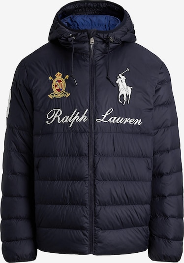 Polo Ralph Lauren Zimska jakna u mornarsko plava / zlatno žuta / trešnja crvena / bijela, Pregled proizvoda