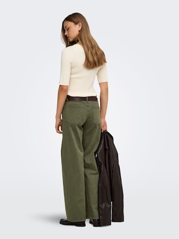 ONLY - Pierna ancha Pantalón en verde