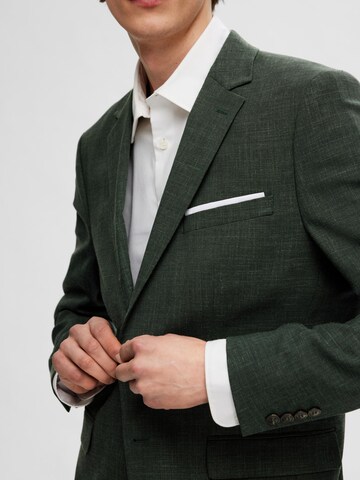 Slim fit Giacca da completo 'SLHOASIS' di SELECTED HOMME in verde