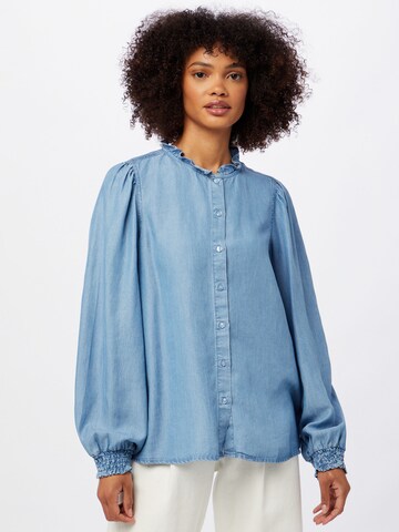 OVS Blouse 'INDIANA' in Blauw: voorkant