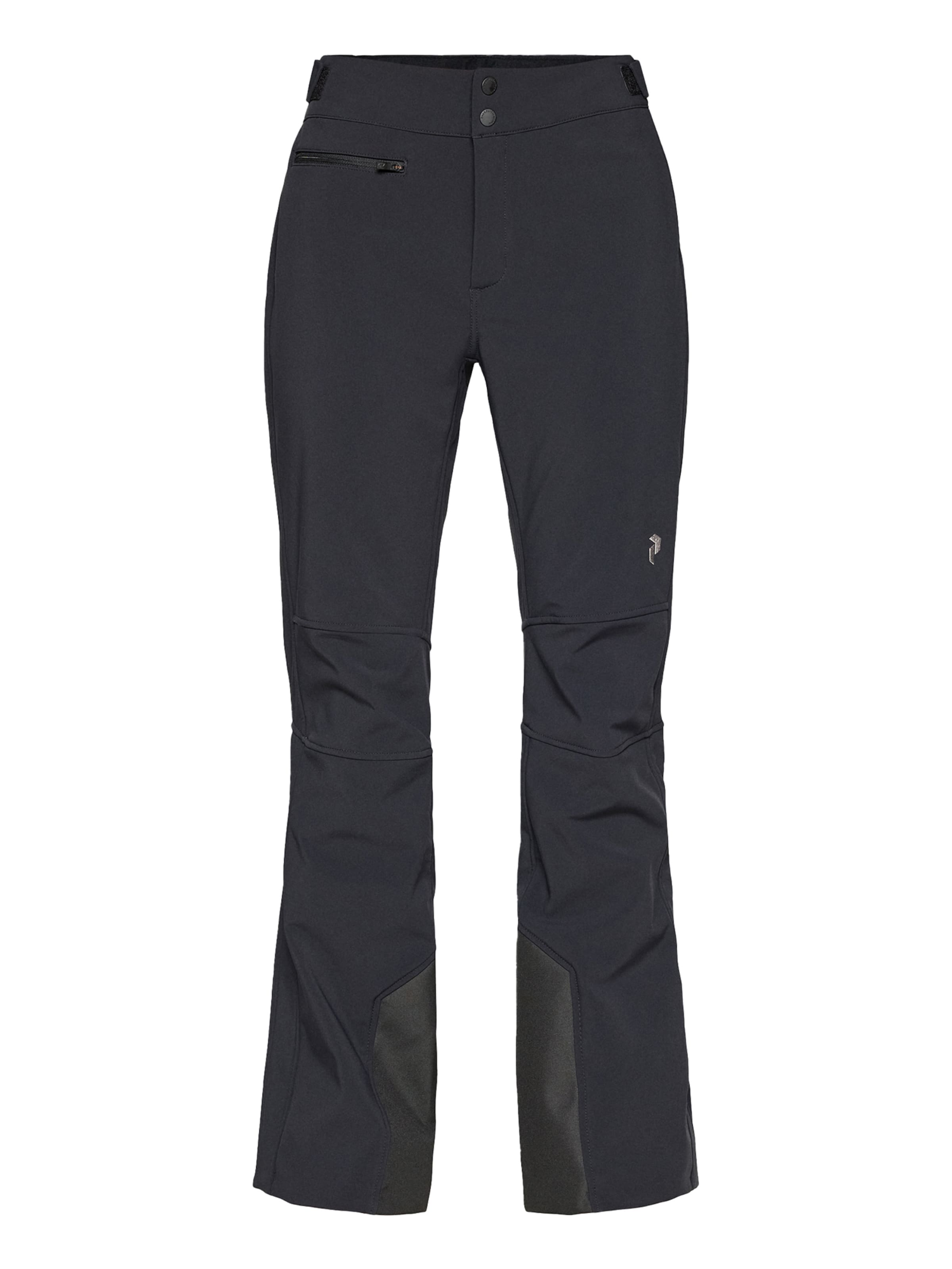 PEAK PERFORMANCE Разкроени Спортен панталон в черно: отпред