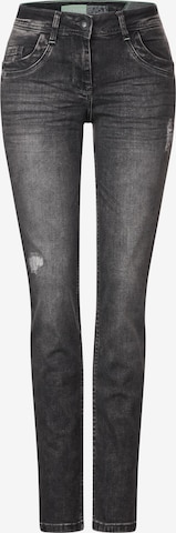 CECIL Tapered Jeans in Schwarz: predná strana