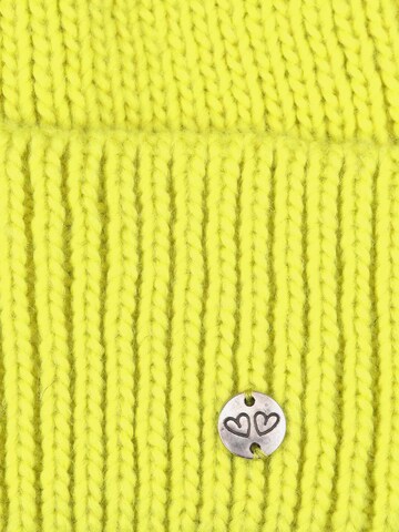 Zwillingsherz Beanie 'Monika' in Yellow