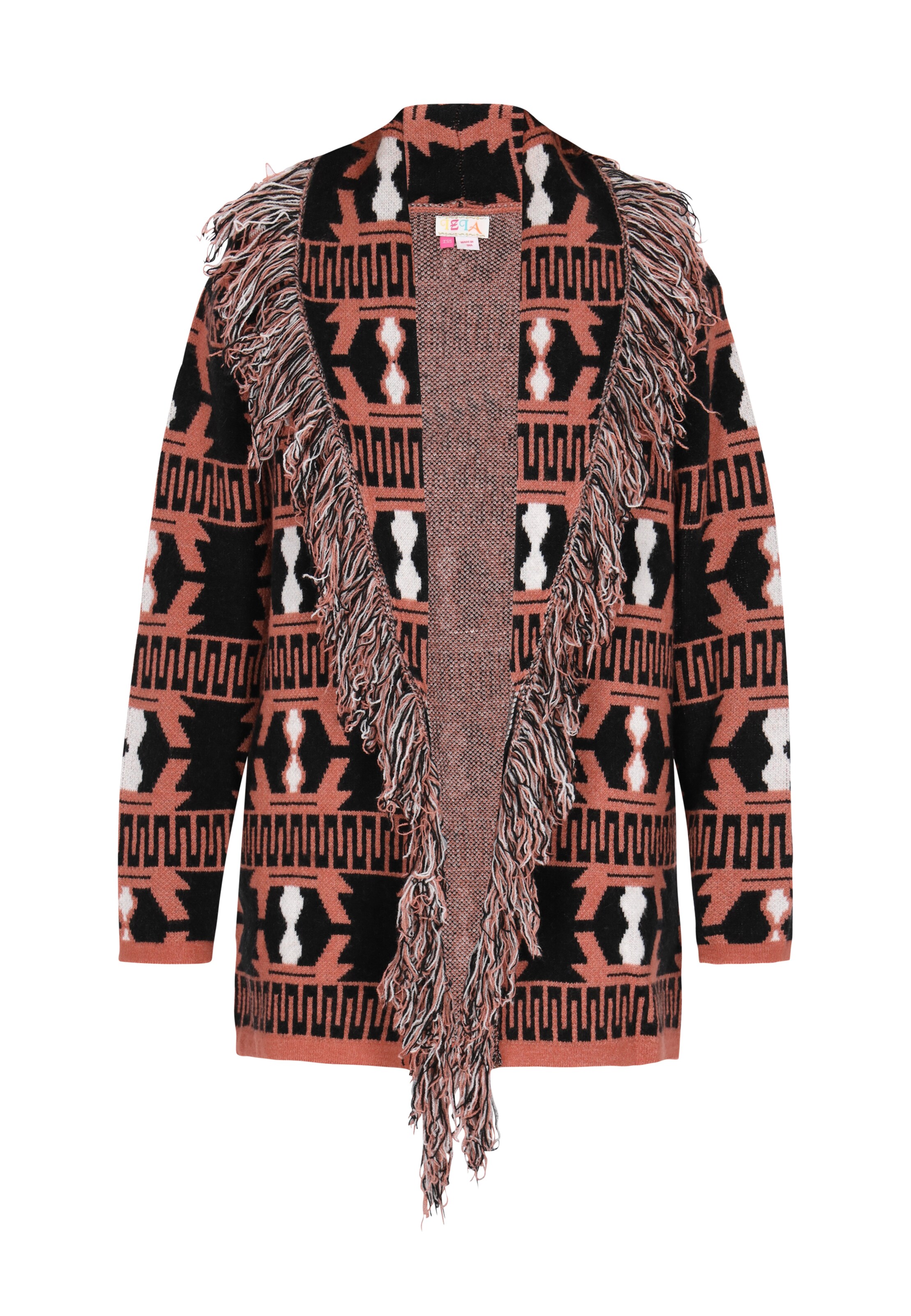 IZIA Gebreid vest in Bruin: voorkant