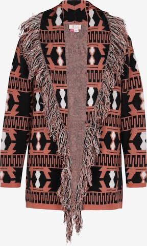 IZIA - Cárdigan en marrón: frente