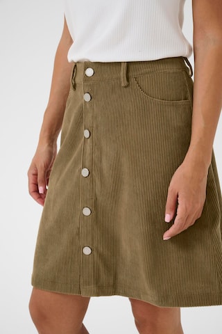 Cream Skirt 'Cory' in Green