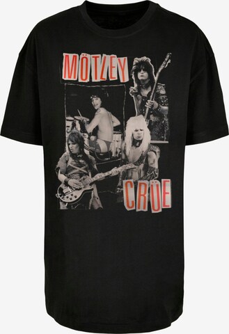Merchcode Shirt 'Motley Crue - Vintage Punk Collage' in Zwart: voorkant