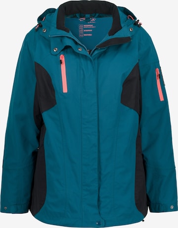 Ulla Popken Between-Season Jacket in Blue: front