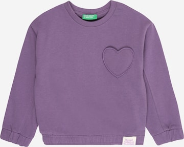 UNITED COLORS OF BENETTON Sweatshirt in Lila: Vorderseite