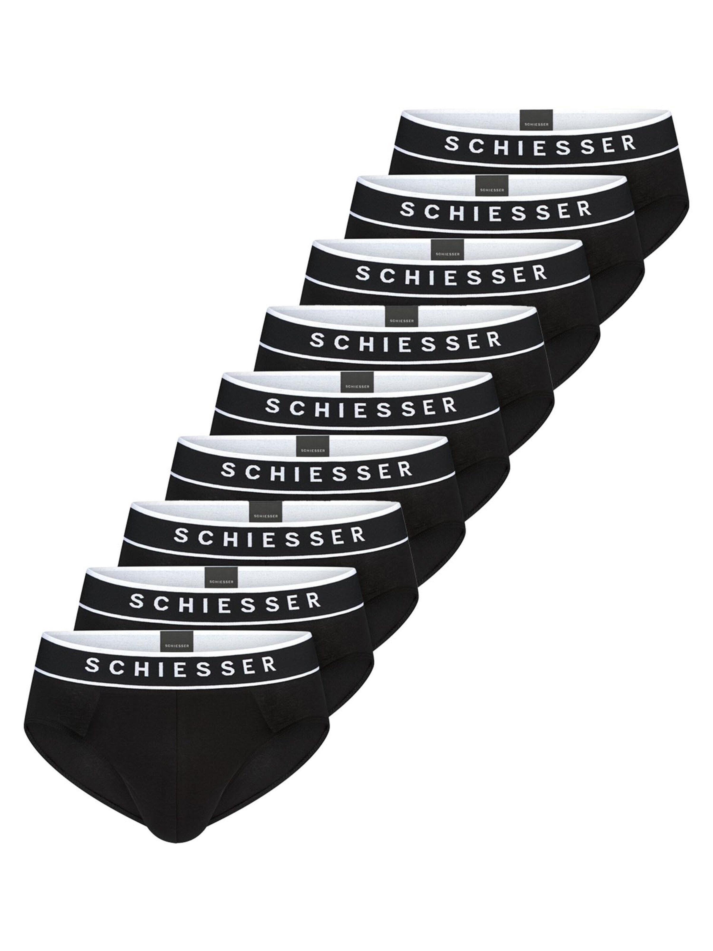 SCHIESSER Slip '95/5 Organic Cotton' in Black: front
