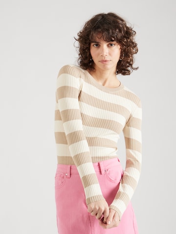 JDY - Pullover 'PLUM' em bege: frente