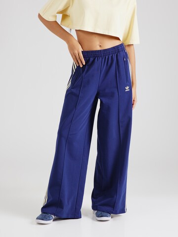 ADIDAS ORIGINALS Wide leg Trousers in Blue: front