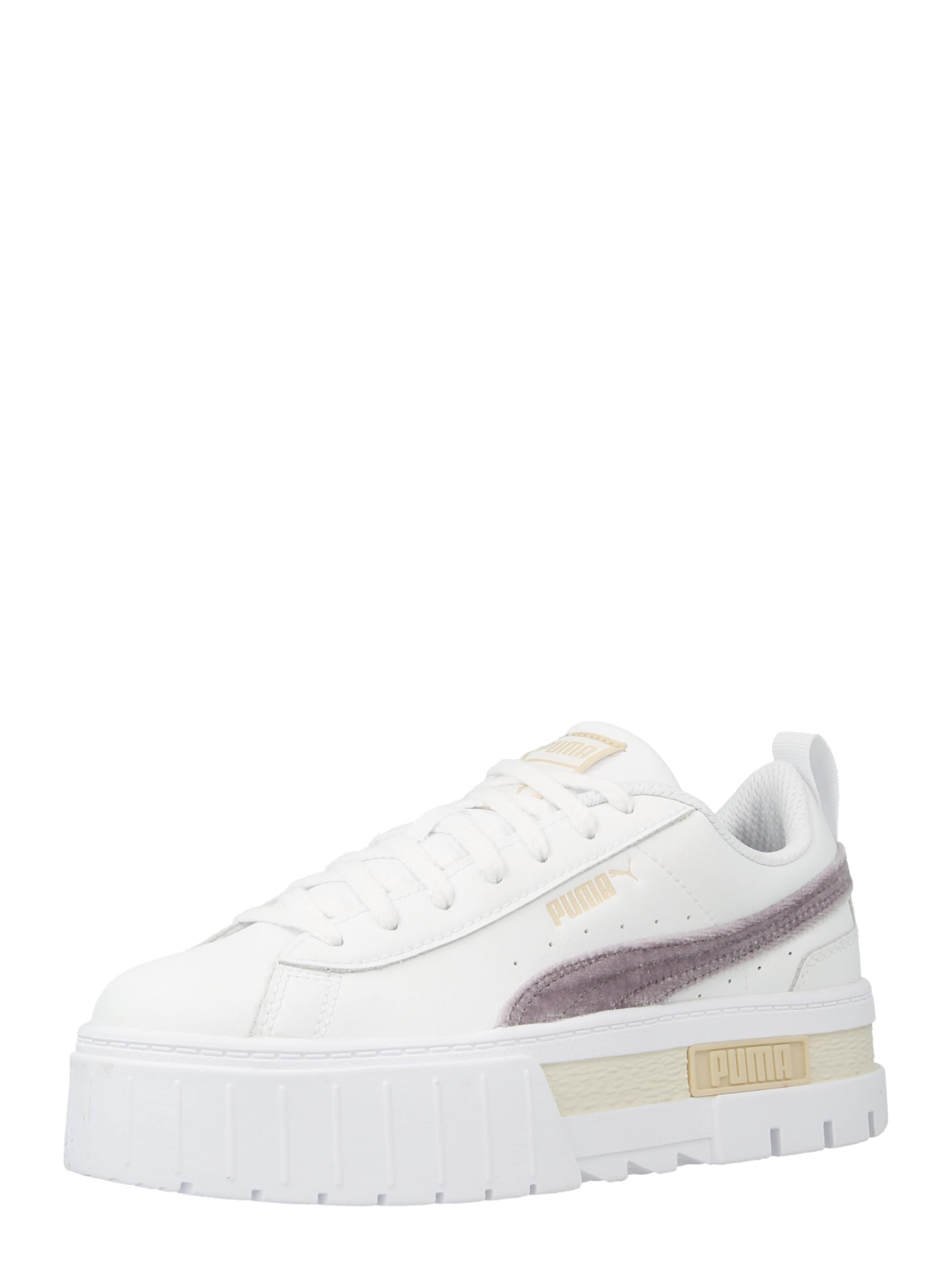PUMA Madalad ketsid 'Mayze Velvet Dream', värv valge: eest vaates