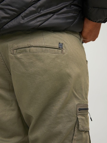 Jack & Jones Plus Regular Cargo Pants 'STACE' in Green