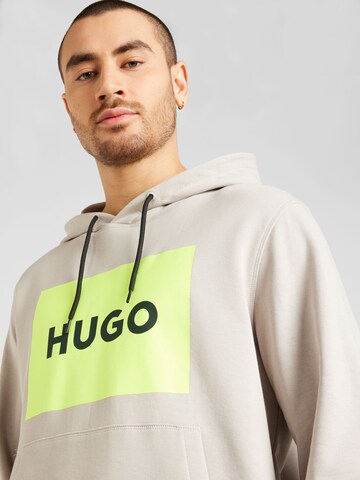 HUGO - Sweatshirt 'Duratschi' em cinzento