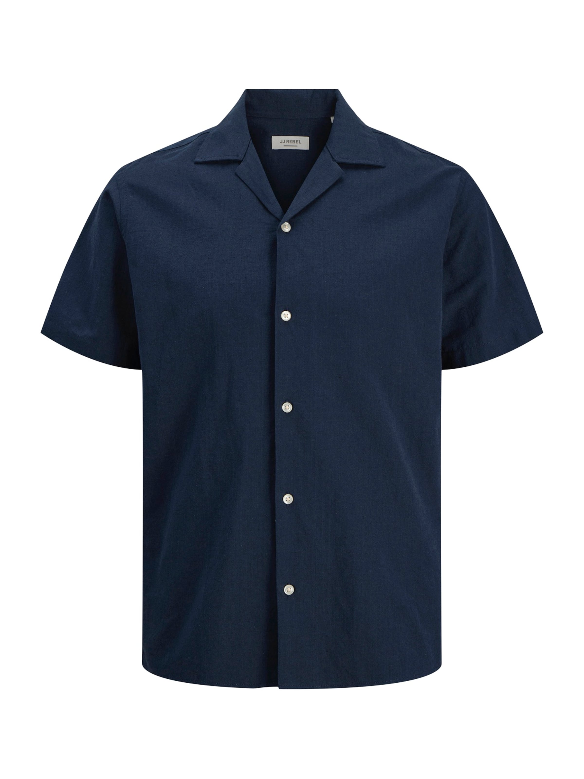 Chemise 'JREBMOSS SUNNY RESORT' JJ Rebel en bleu : devant