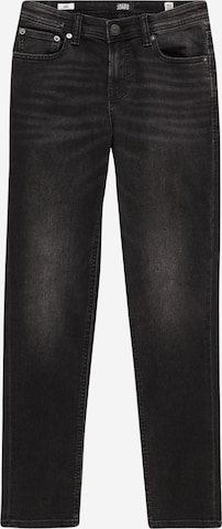 Coupe slim Jean 'Glenn' Jack & Jones Junior en noir : devant