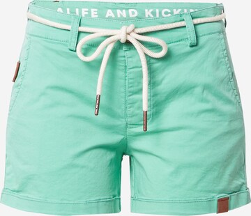 Alife and Kickin - Pantalón chino en verde: frente