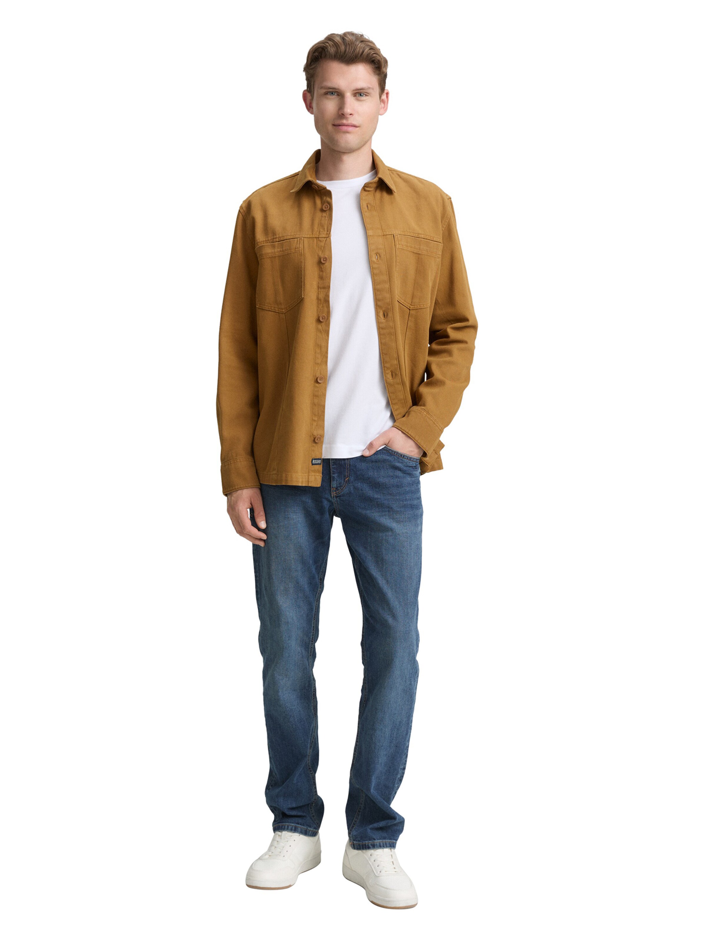 TOM TAILOR - Ajuste regular Chaqueta de entretiempo en marrón