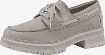TAMARIS Lace-Up Shoes in Grey: front