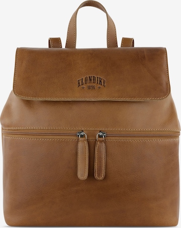 KLONDIKE 1896 Backpack 'Gold Mike' in Brown: front
