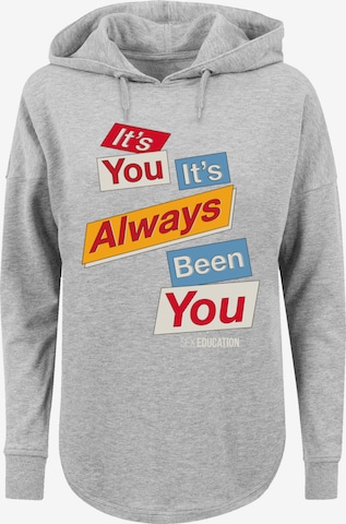 F4NT4STIC Sweatshirt 'Sex Education It Always Been You Netflix TV Series' in Grey: front