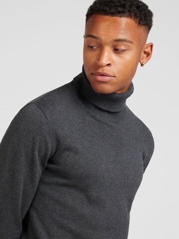 JACK & JONES Sweter 'JJEBasic' w kolorze szary