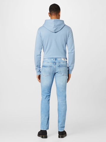 Calvin Klein Jeans Slimfit Jeansy w kolorze niebieski