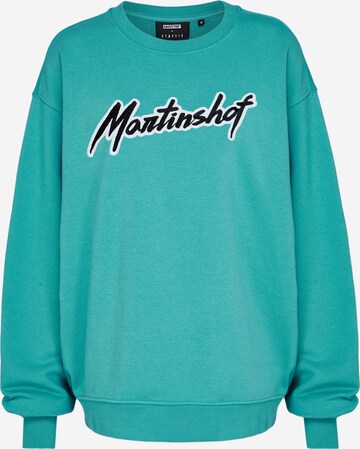 ABOUT YOU x StayKid - Sweatshirt ' Freunde vom Martinshof' em azul: frente