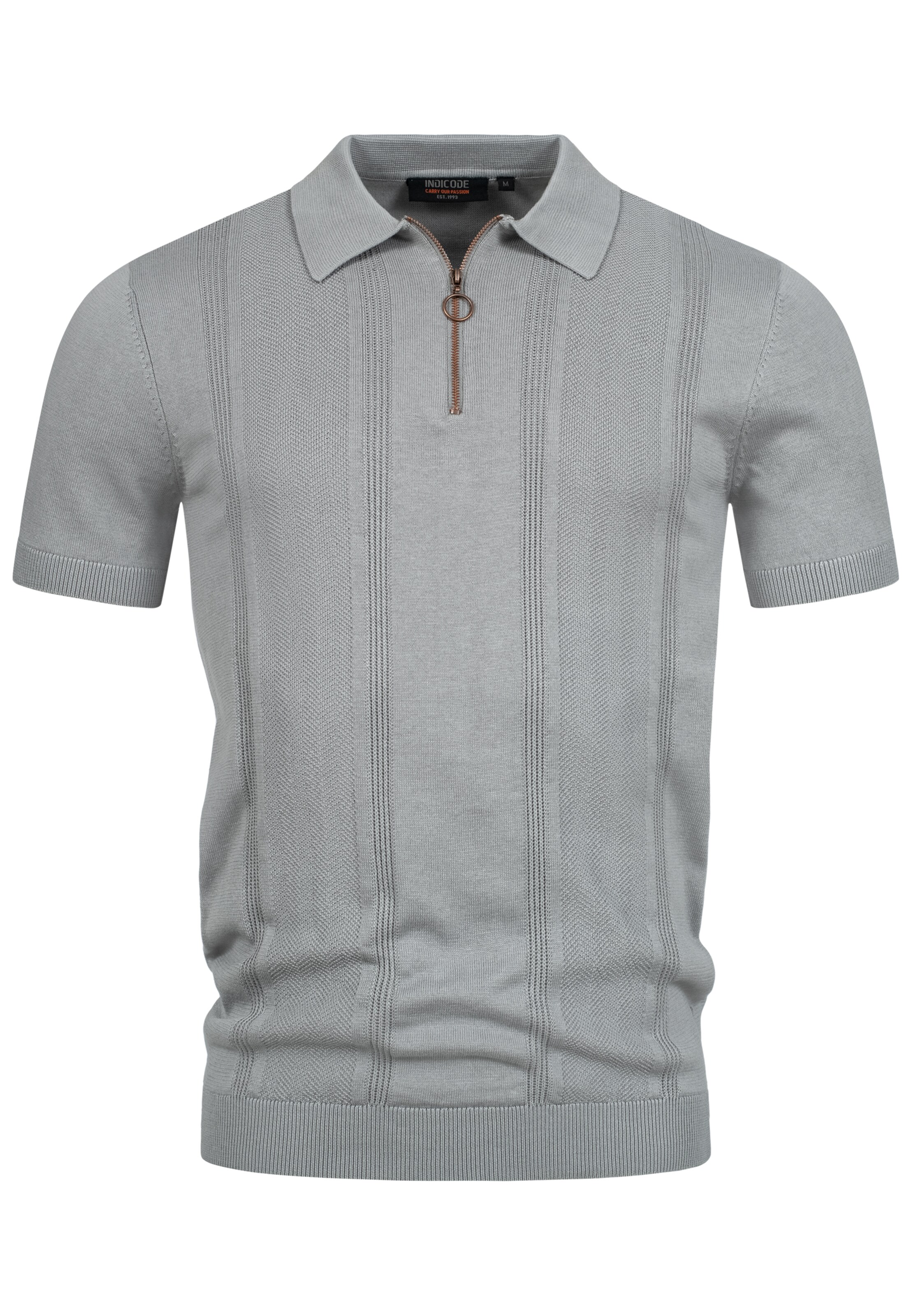 INDICODE JEANS Shirt ' Sago ' in Grau: Vorderseite