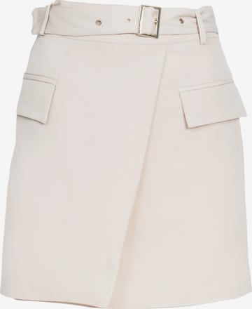 Influencer Rok in Beige: voorkant