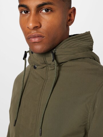 JACK & JONES Between-Seasons Parka 'DUCK' in Green