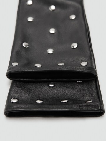 MANGO Prstové rukavice 'GILDIS' – černá