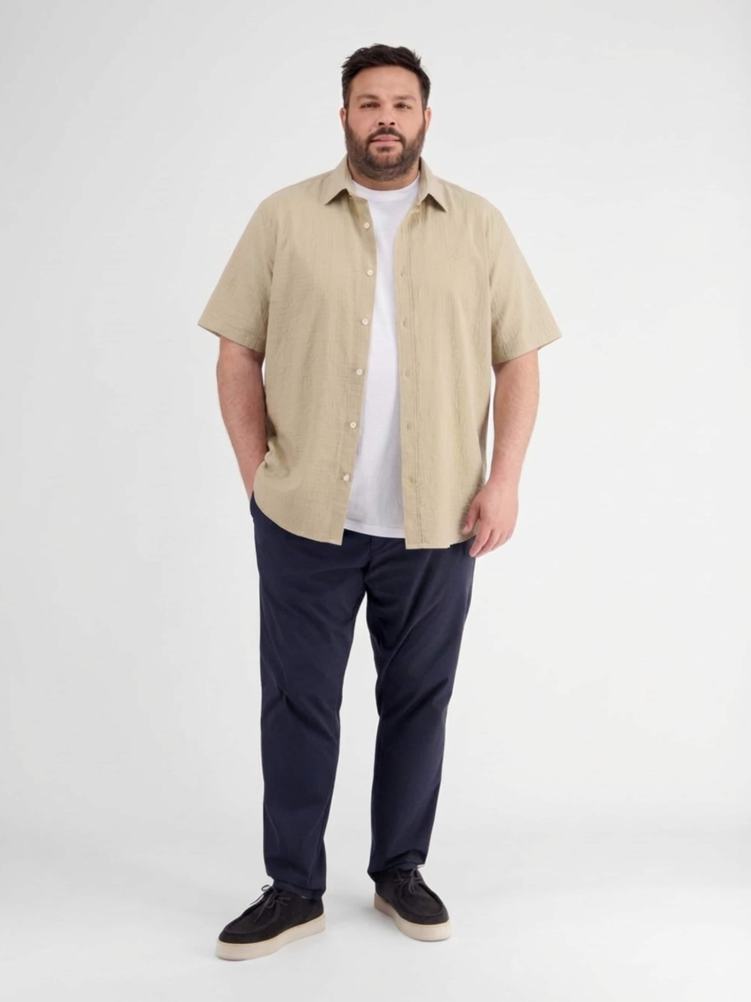 LERROS Regular fit Overhemd in Beige: voorkant