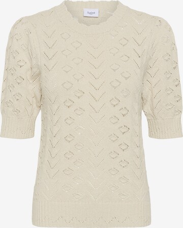 SAINT TROPEZ Pullover 'Shanelle' in Beige: Vorderseite