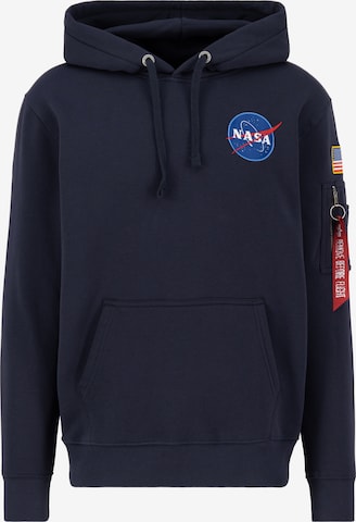 ALPHA INDUSTRIES Sweatshirt 'Space Shuttle' i blå: forside