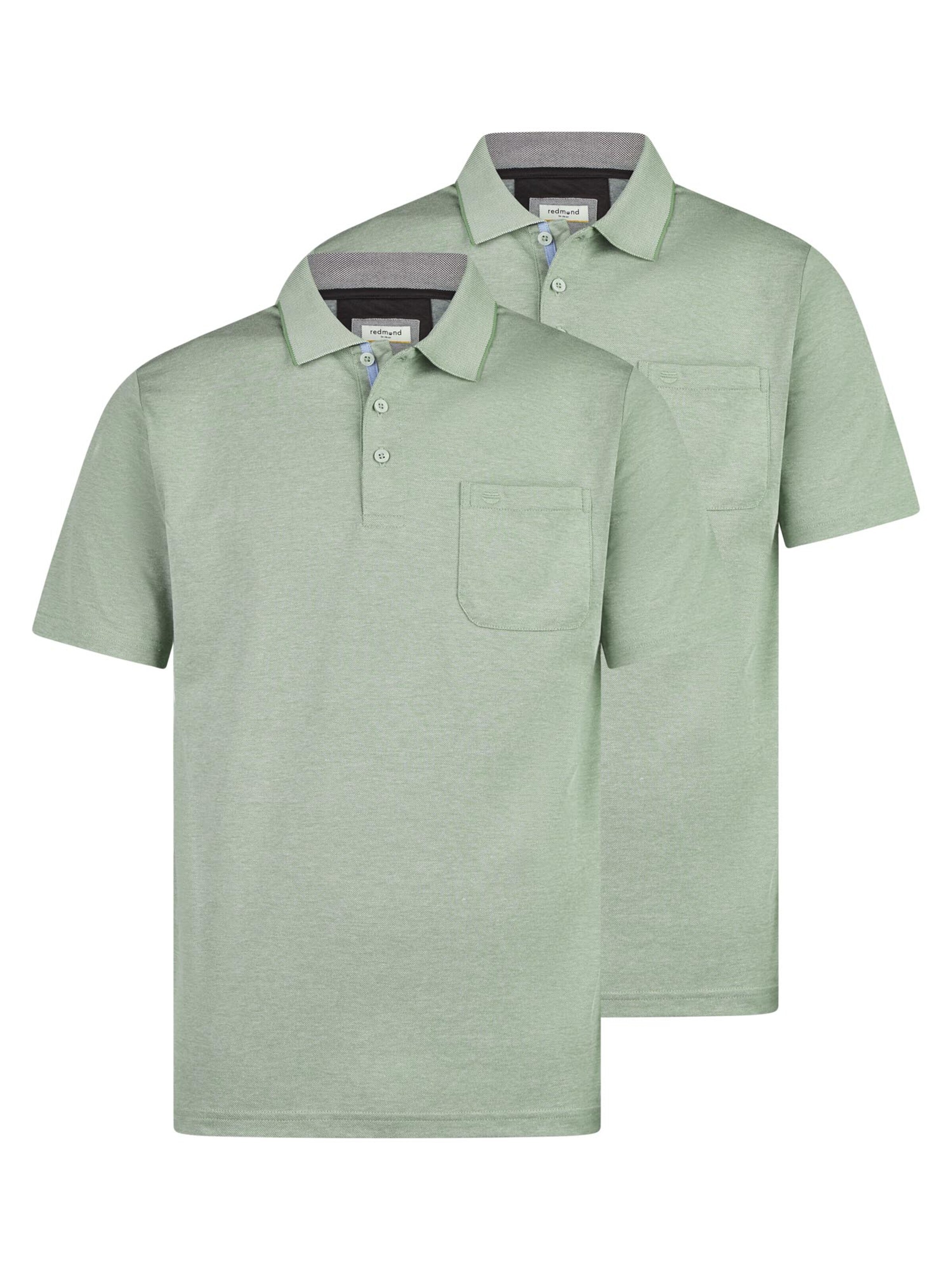 redmond Shirt 'Basic'‌‌‌ in Grün: Vorderseite