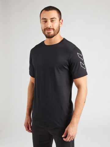 T-Shirt fonctionnel 'ELEMENTAL' Hummel en noir : devant