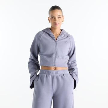 new balance Tussenjas 'Brushed Coastal Fleece Full Zip' in Grijs: voorkant