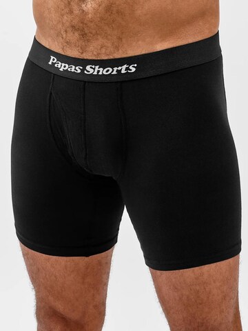Papas Shorts Boxershorts‌‌ in Schwarz: Vorderseite