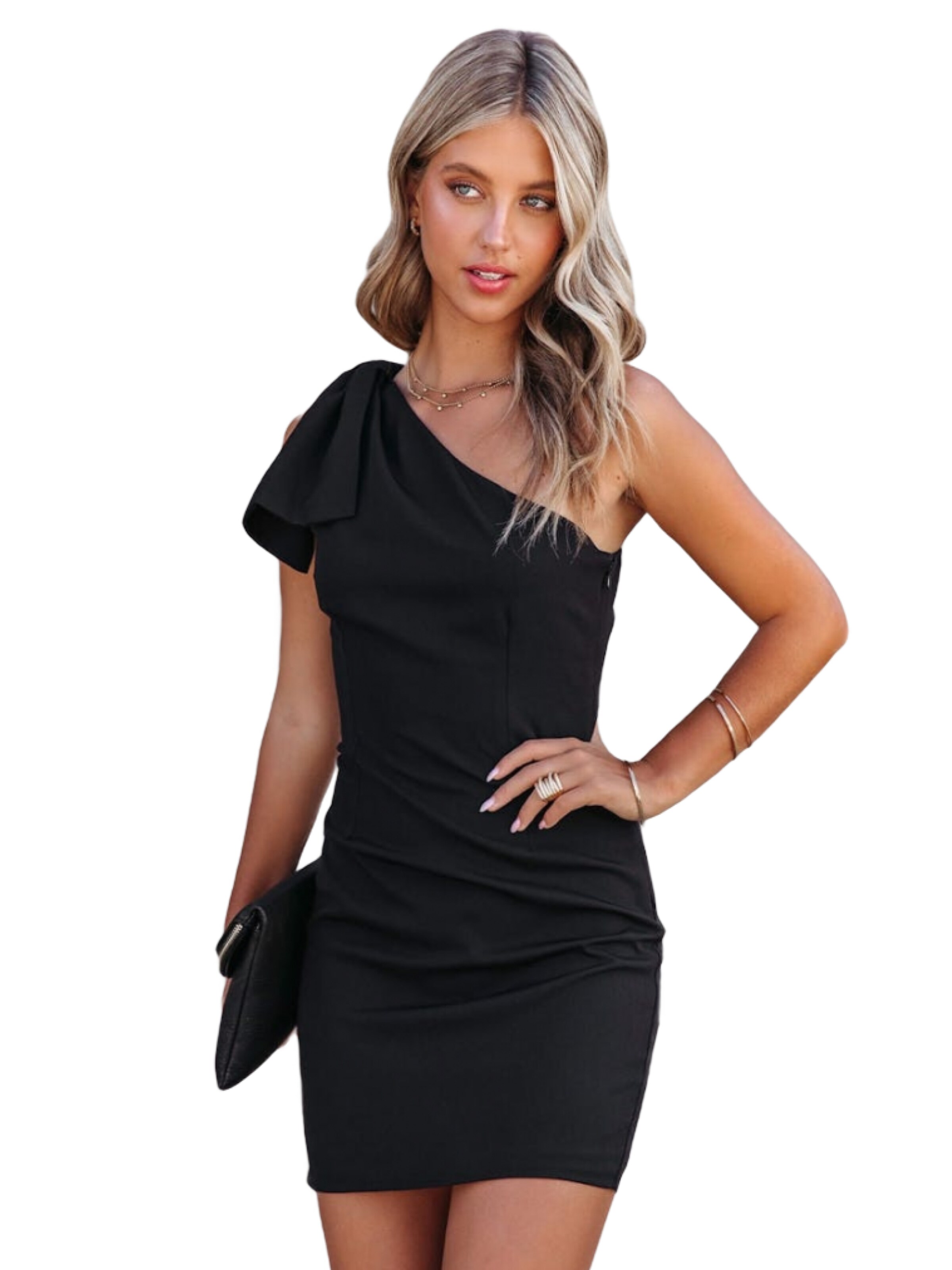 JANE's Kleid in Schwarz: Vorderseite