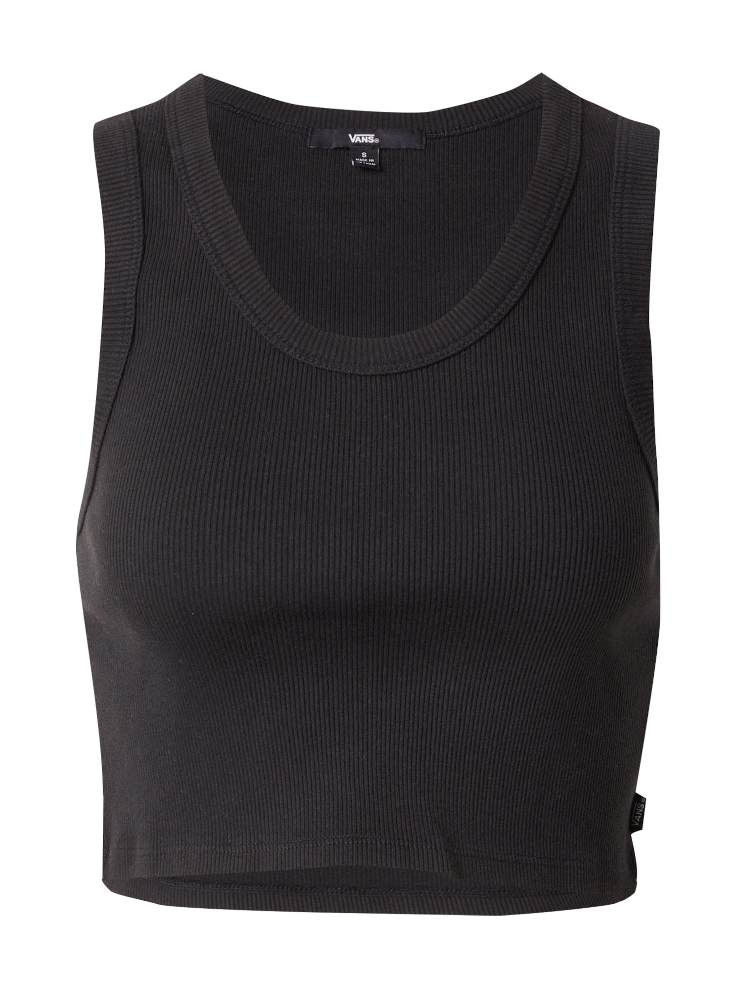 VANS Top 'Drew' in Schwarz: Vorderseite