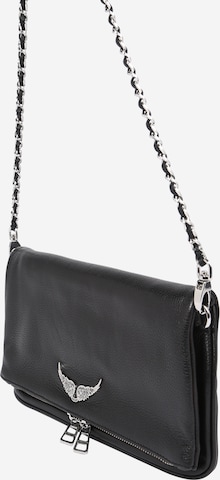 Zadig & Voltaire Clutch 'ROCK' in Black: front