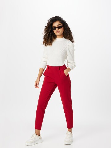 OBJECT - Tapered Pantalón 'Lisa' en rojo