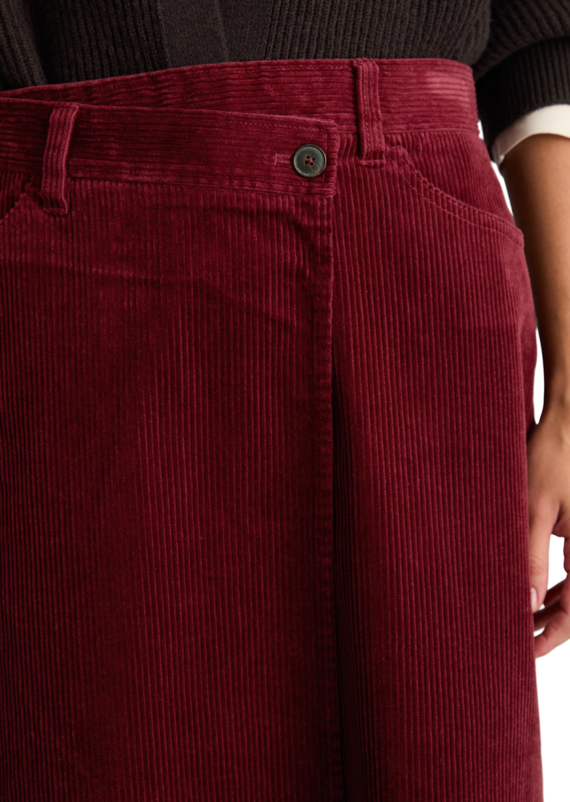Marc O'Polo DENIM Skirt in Red: front