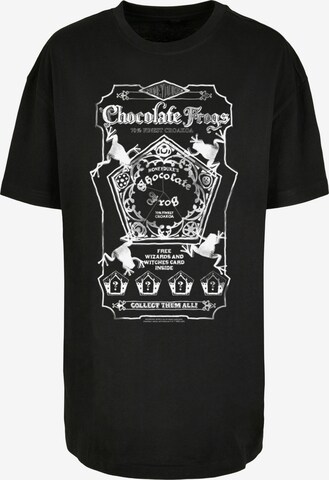 T-shirt 'Harry Potter Chocolate Frogs' F4NT4STIC en noir : devant