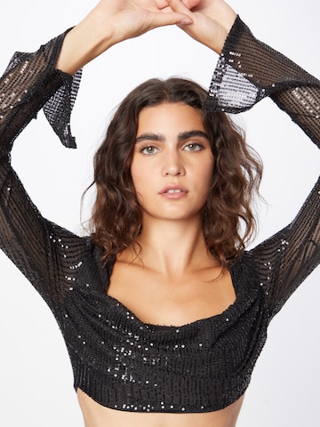 NLY by Nelly - Camisa 'Moonlight Sparkle' em preto